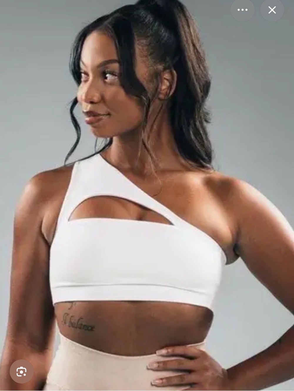 Alphalux Asymmetrical Bra - White